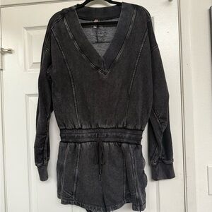 Charcoal Romper One Piece
